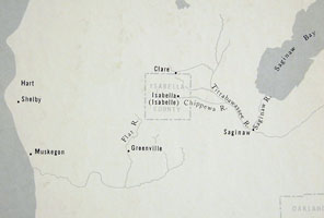 Map close-up