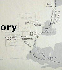Map close-up